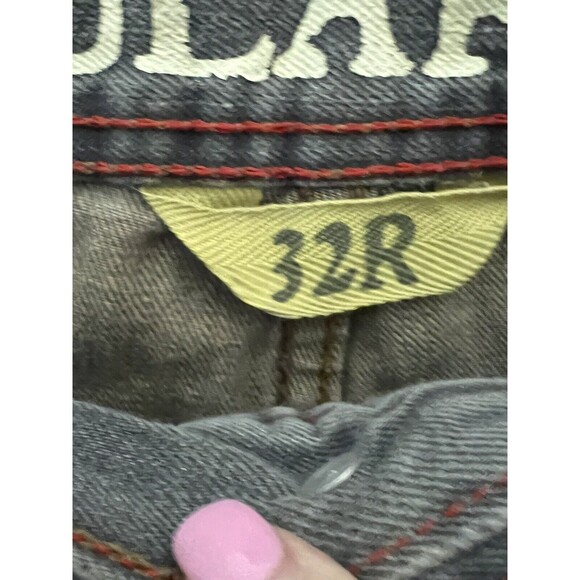 Maine New England Jeans Size 32R x 32 Mens Regular Fit Grey Distressed Wash - Picture 4 of 4